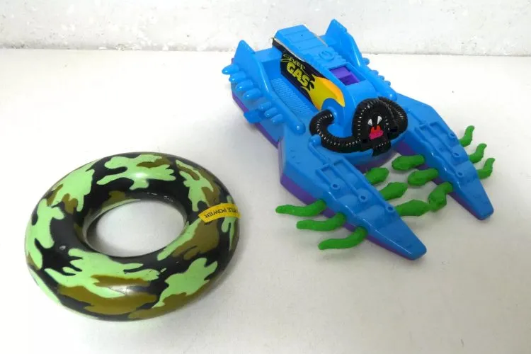 Lot de pièces détachées et accessoires de Tortues Ninja vintage TMNT