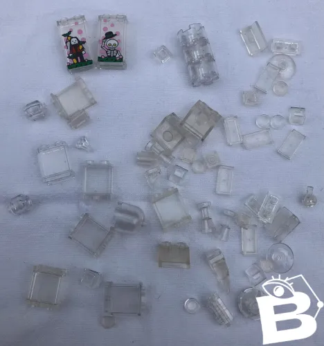 Lot de pièces Lego transparents