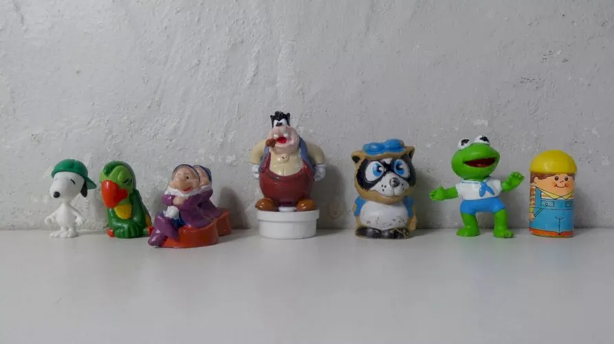 lot figurines vintage disney muppet show snoopy