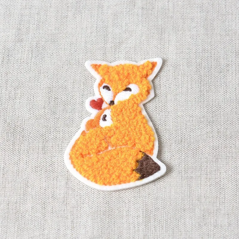 M ecusson animaux en chenille - Renard
