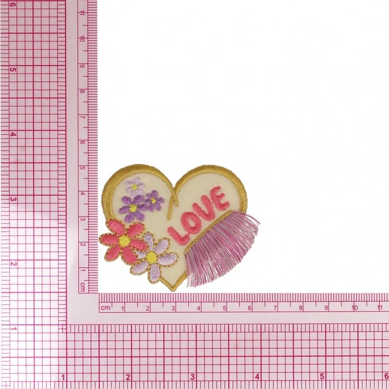 M ecusson avec franges - Coeur