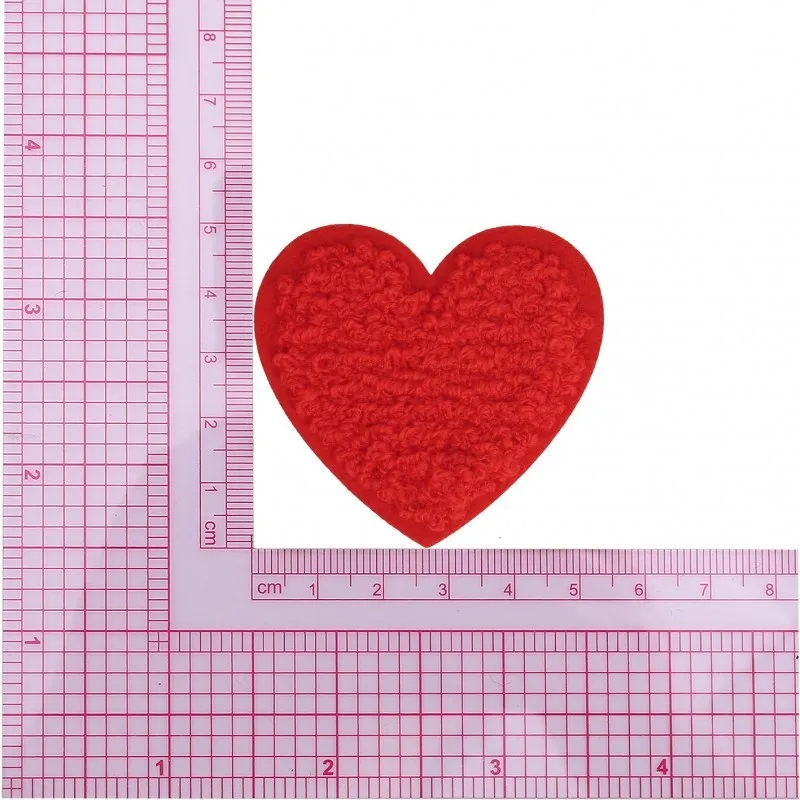 M ecusson coeur etoile fleur fluffy - Coeur