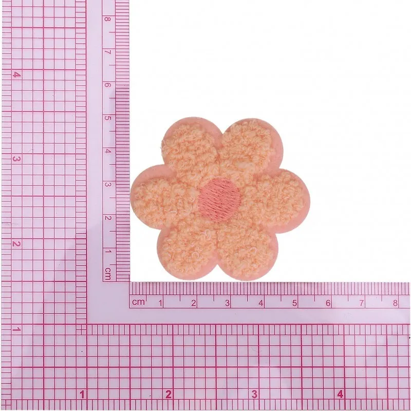 M ecusson coeur etoile fleur fluffy - Fleur