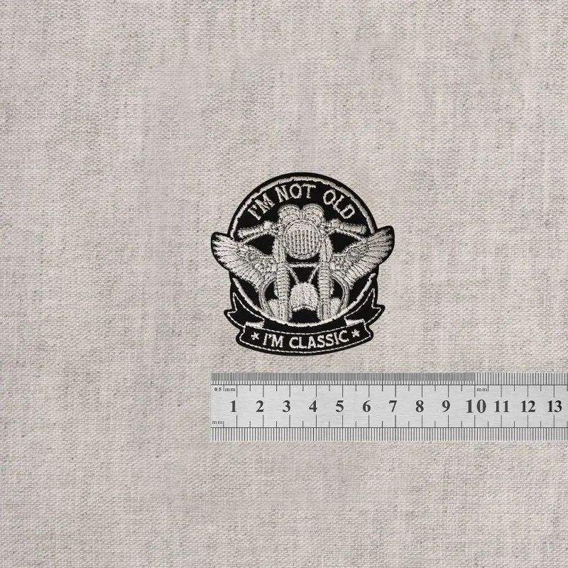 M ecusson im not old im classic - Noir