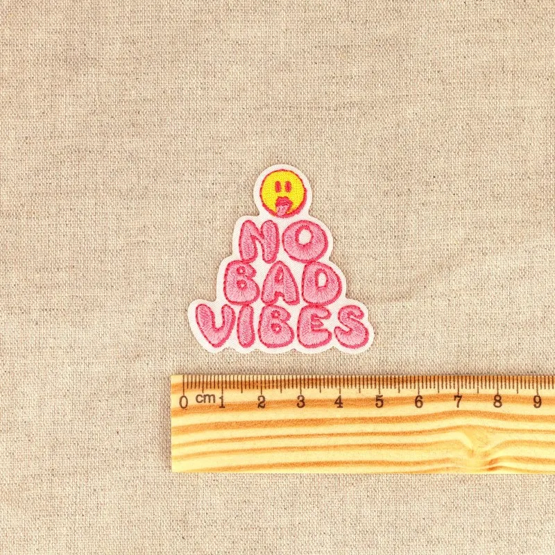 M ecusson no bad vibes/good mood - No bad vibes