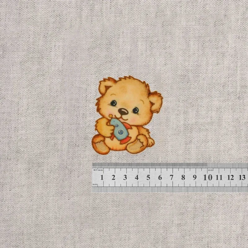 M ecusson petit ours gm - Fusée