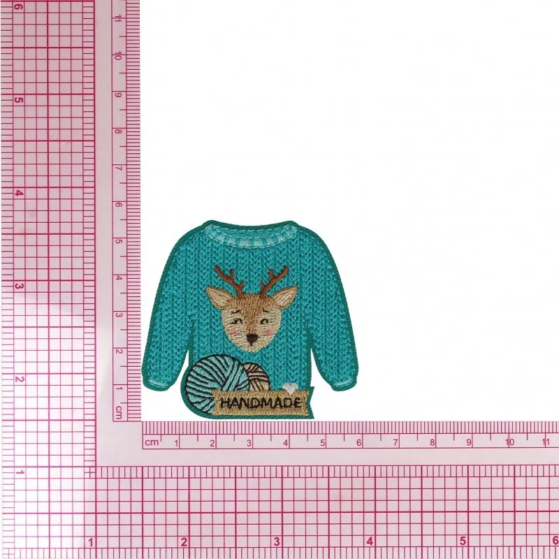 M ecusson pull festif - Cerf