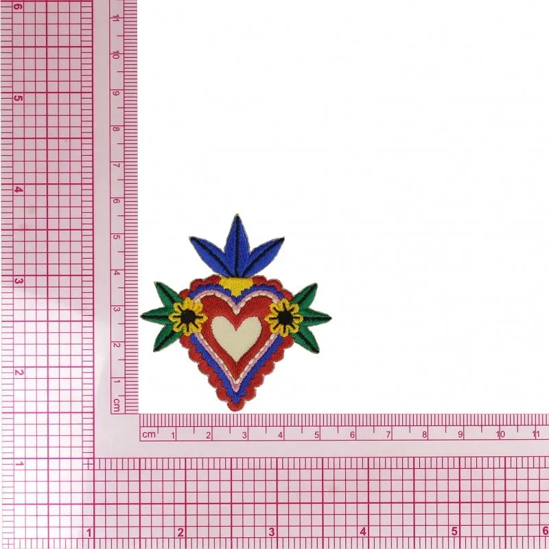 M ecusson style mexique - Fleurs