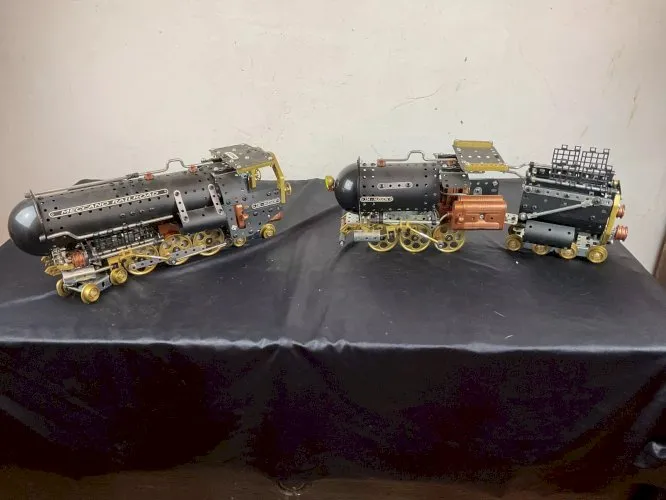 MECCANO 2 locomotives grande taille HUDSON RAILROAD