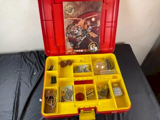 Meccano boites rouge valise 7650
