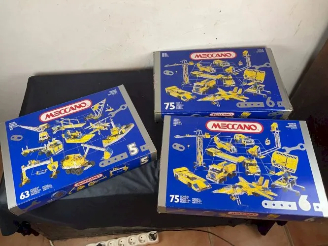 Meccano lot de 3 boîtes série 030405 et 030406 boîte 5 et 6