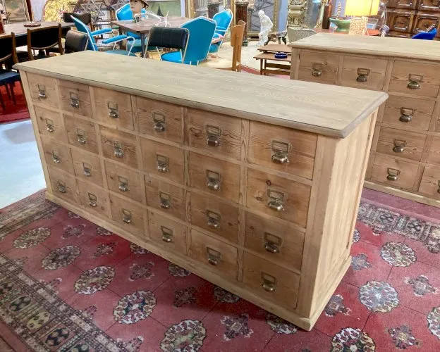 Meuble de métier 24 tiroirs ou enfilade - 179 x 50