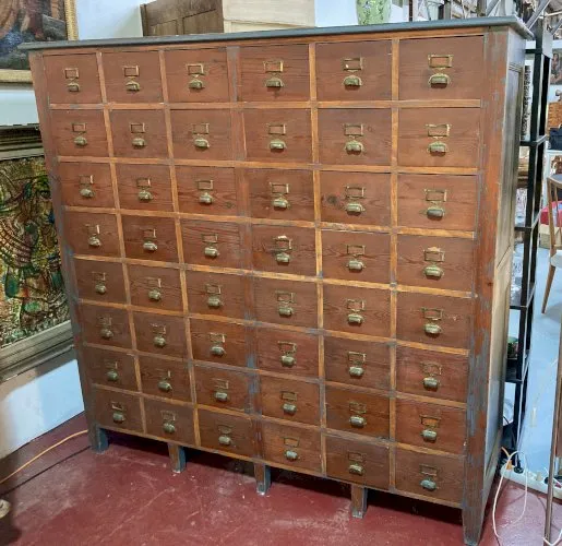 Meuble de métier - 48 tiroirs - L 181 x H 174
