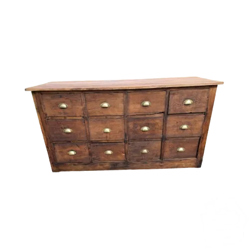 Meuble de Métier Bois 12 Tiroirs Quincailler