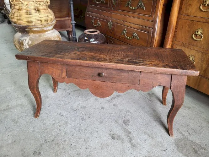 MEUBLE PORTE POTS RUSTIQUE AVEC 1 TIROIR