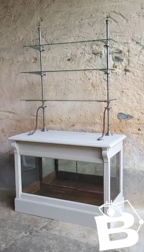 Meuble, vitrine de magasin, XIXème