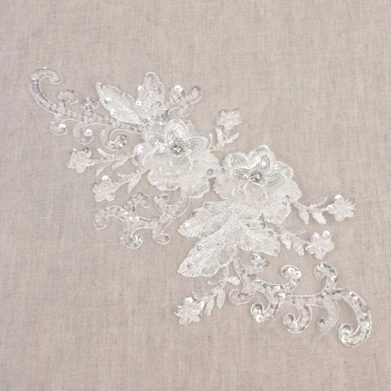 Motif perles mariage à coudre