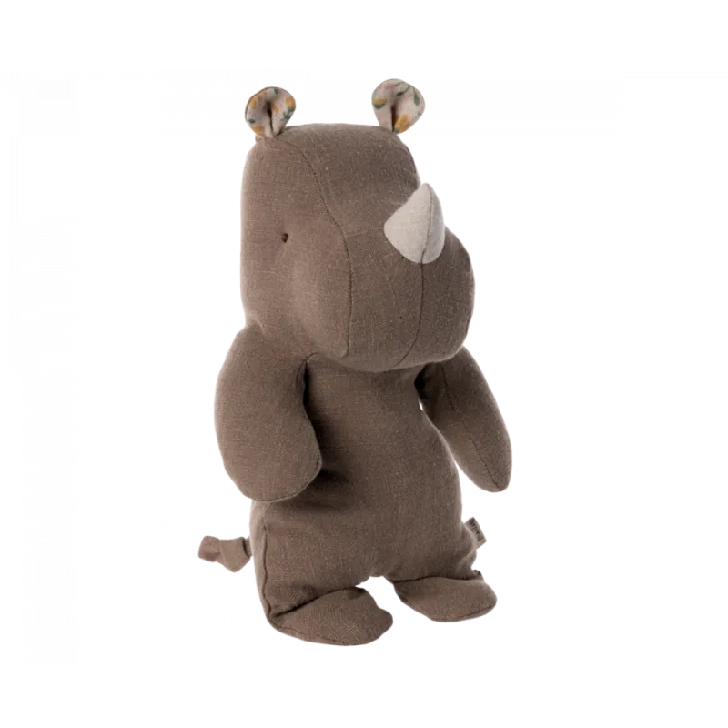 muñeco safari rhino pequeño chocolate