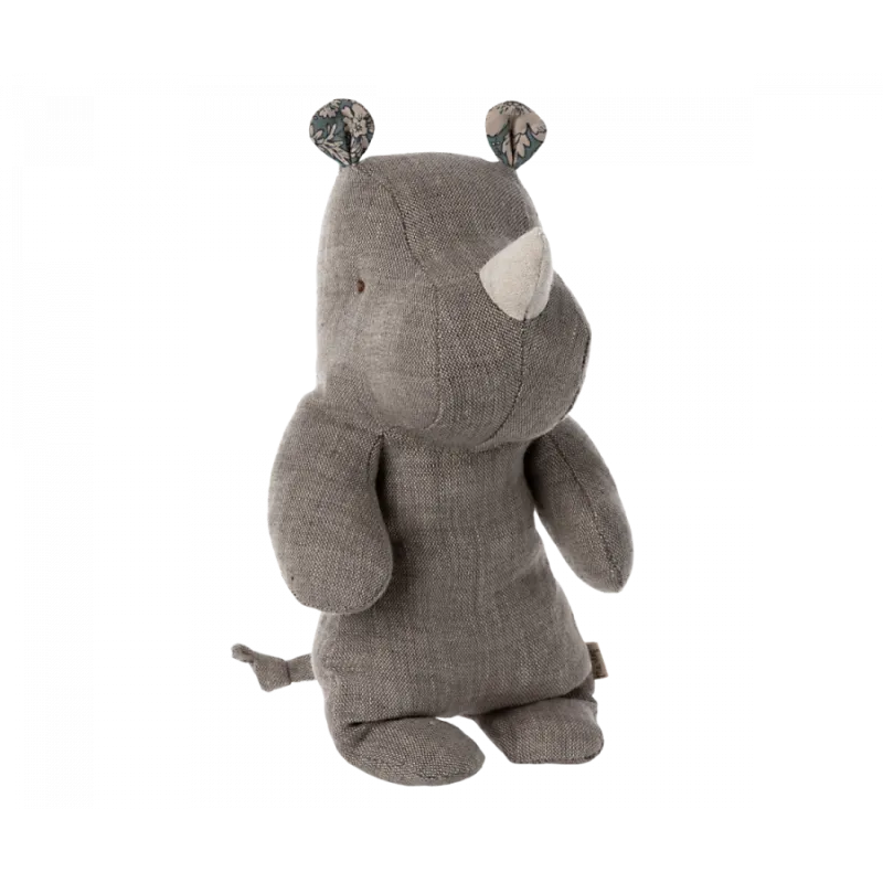 muñeco safari rhino pequeño gris