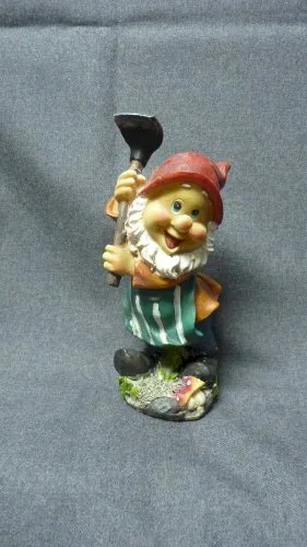 Nain de jardin 18.5 cm en résine, jardinier