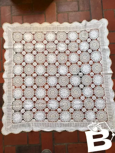 Nappe à thé vintage au crochet