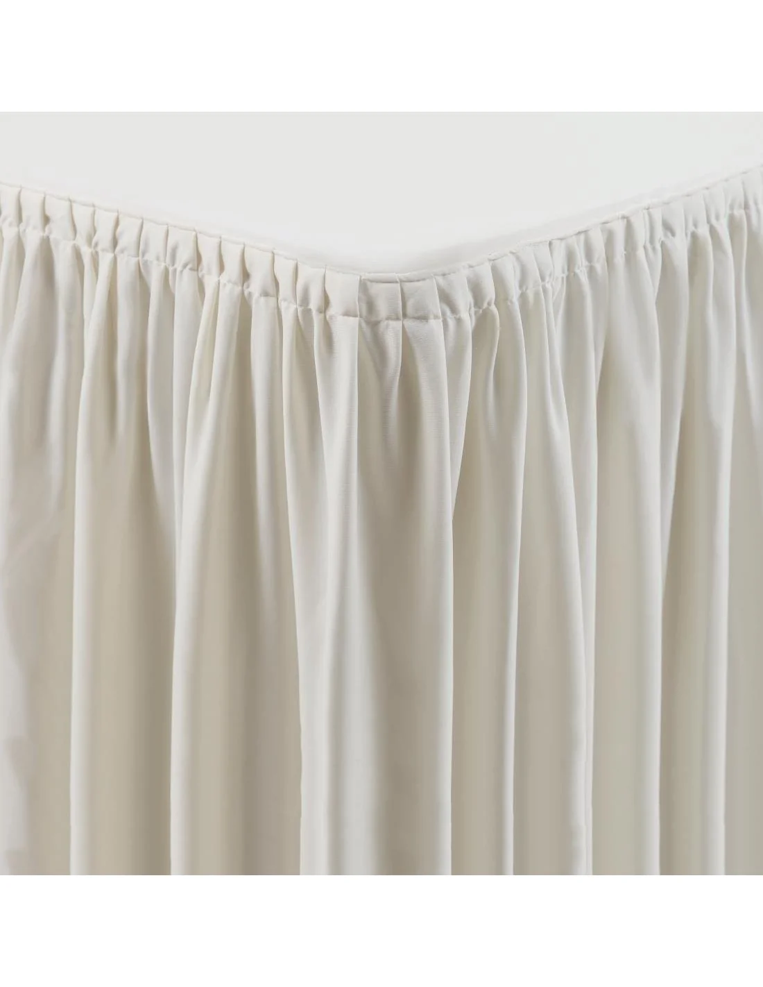 Nappe et juponnage écrus - modèle froncé