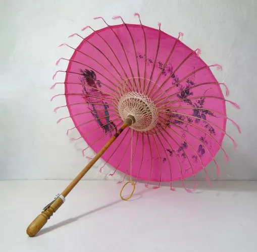 ombrelle japonaise en soie et bambou vintage TBE