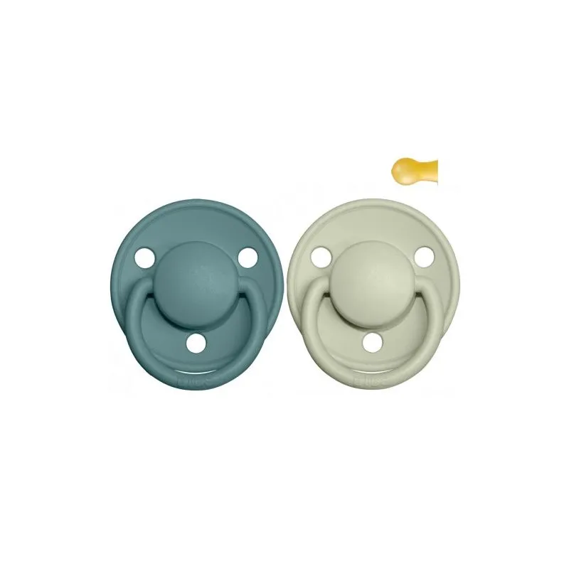 pack 2 chupetes bibs de lux sage/island sea