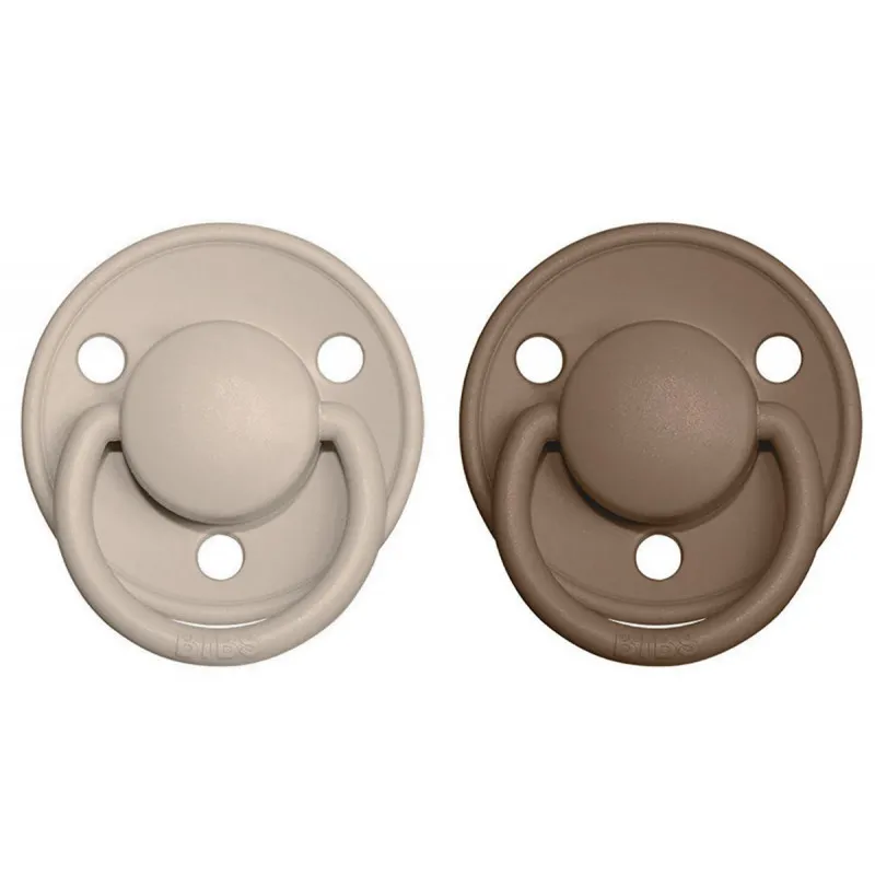 pack 2 chupetes bibs de lux vanilla/oak