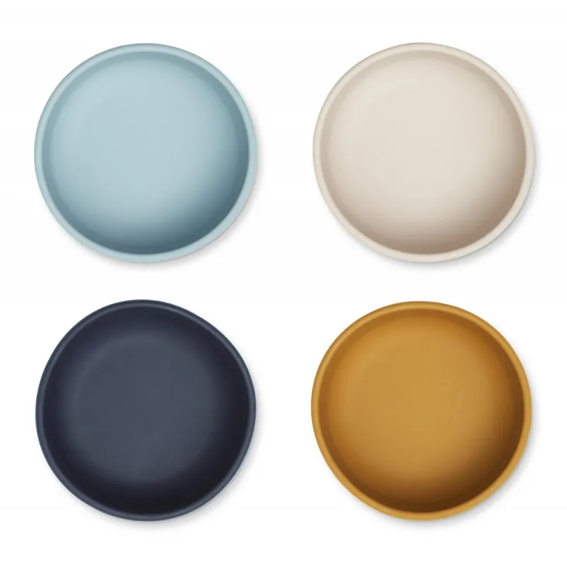 pack 4 bols de silicona iggy sea blue