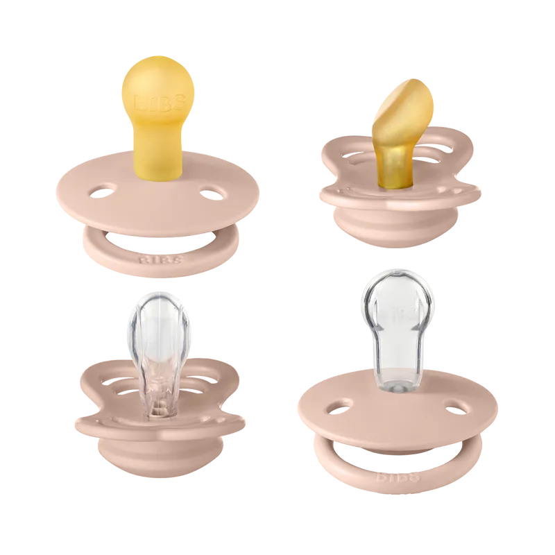 pack 4 chupetes bibs blush