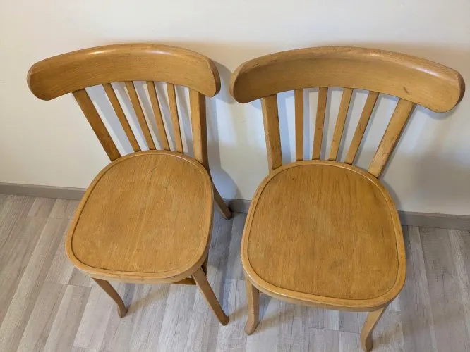 Paire de chaise bistro - estampillées Baumann ⭐️