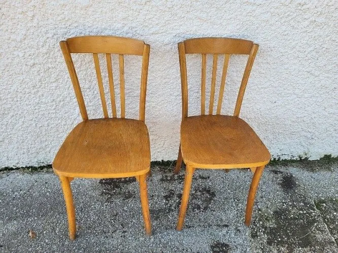 PAIRE DE CHAISES BISTROT MONOIBLOC