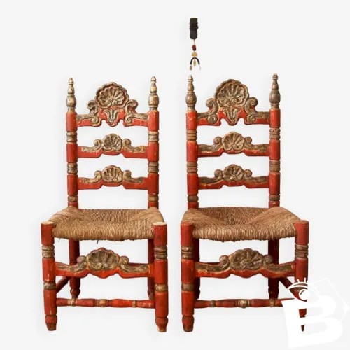Paire de chaises Majorquines