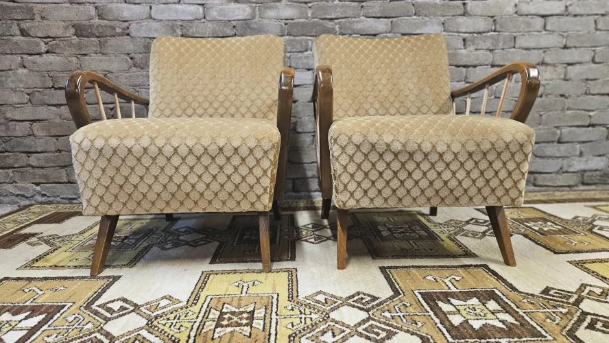 Paire de fauteuil année 1950 vintage