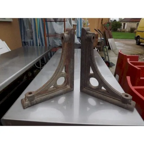 Paire déquerres industrielle 19 ème Fonte