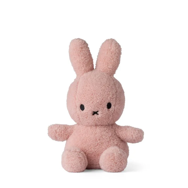 peluche miffy teddy recycled pink medium