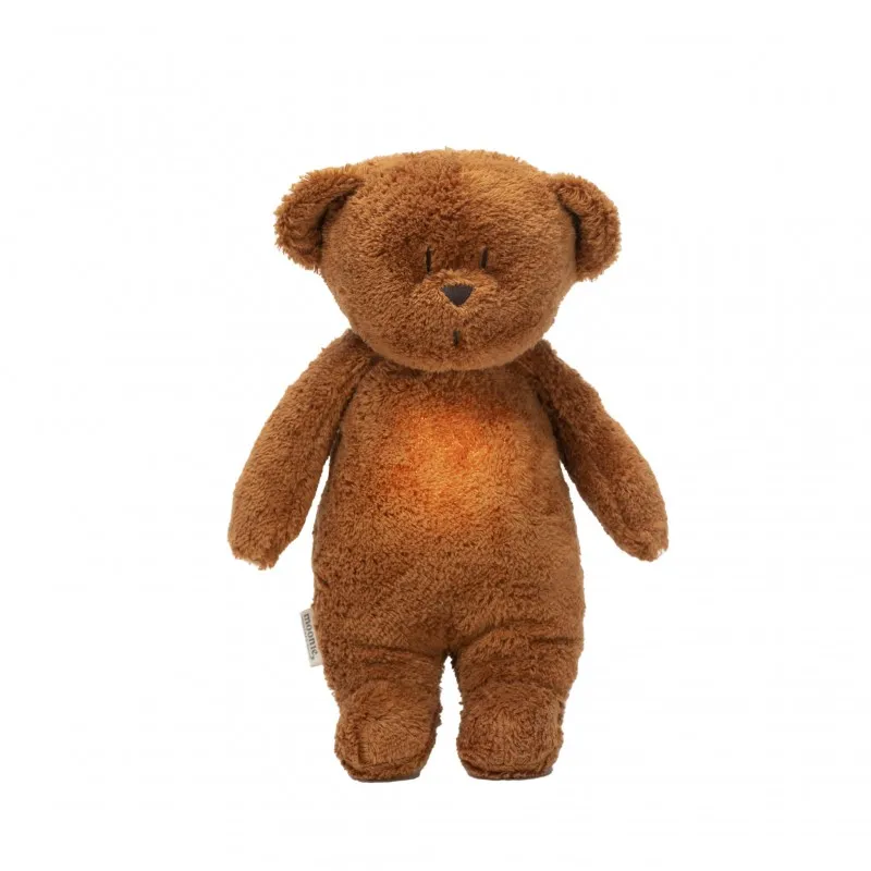 osito peluche orgánico moonie luz-sonido caramel natur