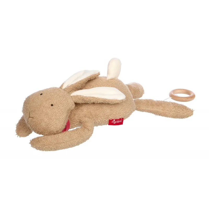 peluche musical sigikid rabbit beige