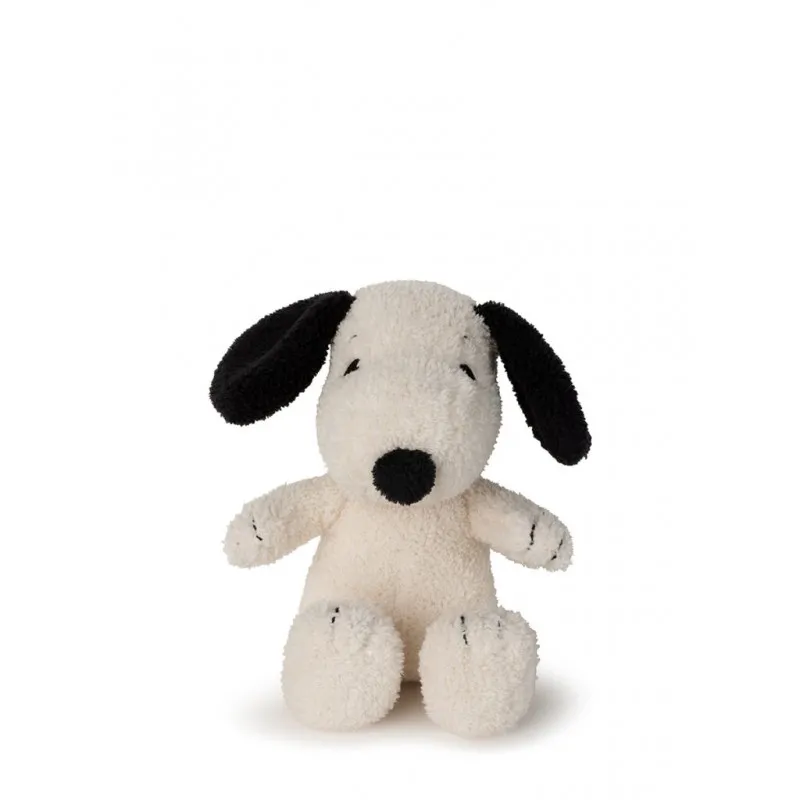 peluche snoopy sitting terry cream