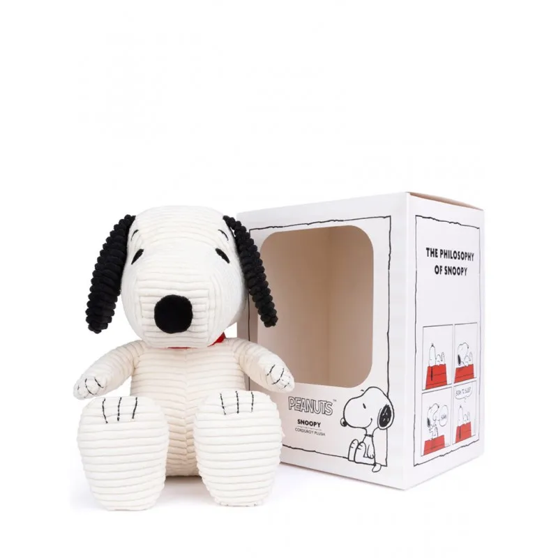 peluche snoopy sitting corduroy crema en caja regalo