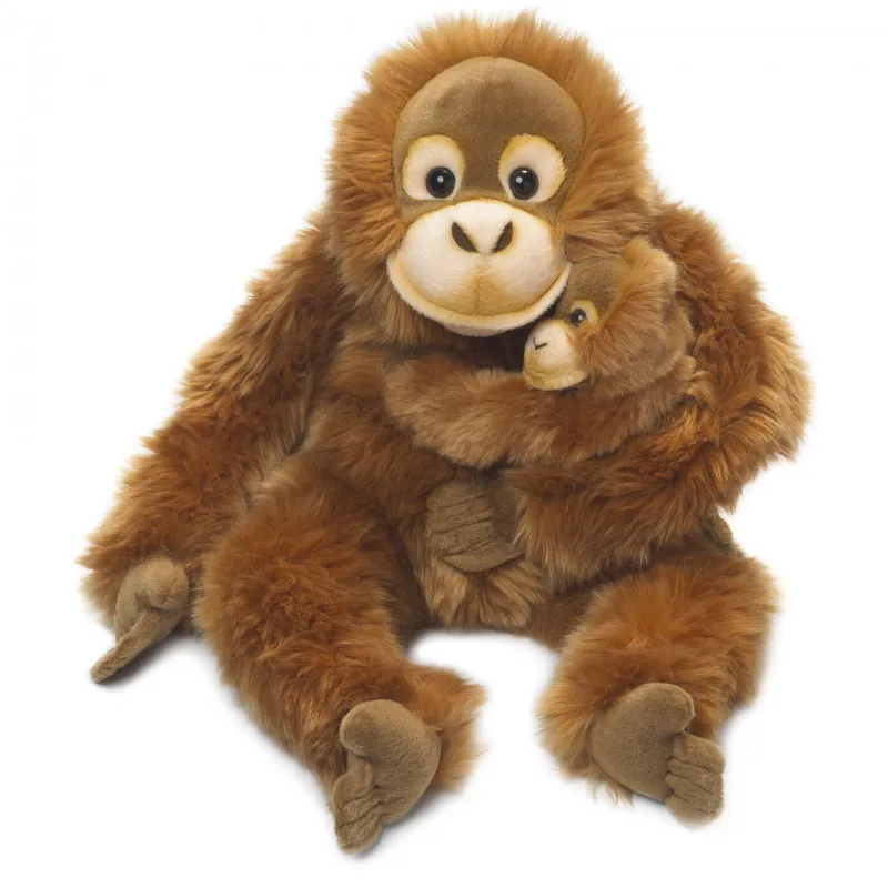 peluche wwf orang utan mama & hijo
