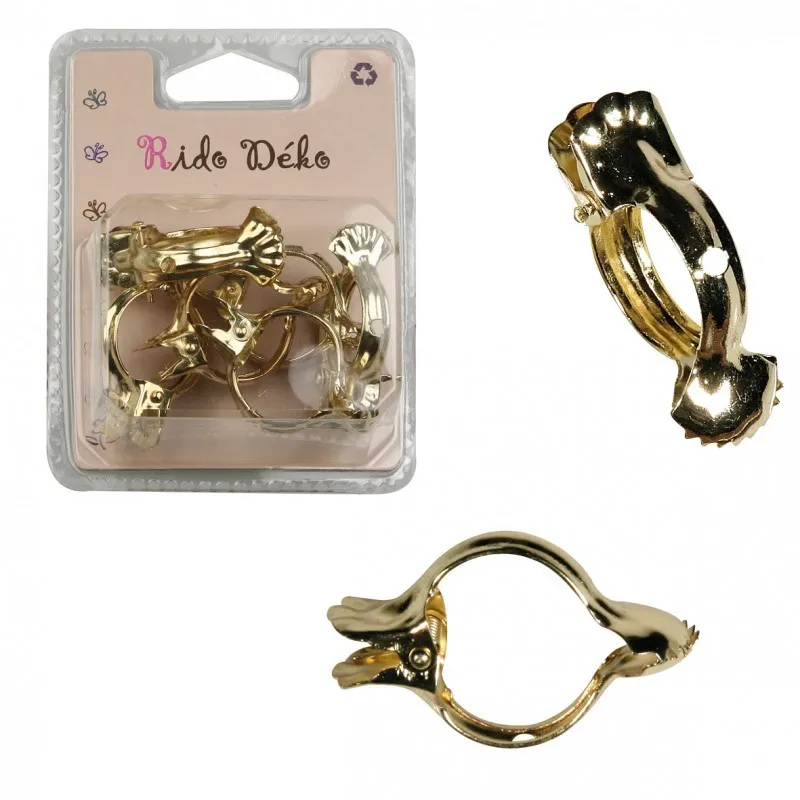 Pince en métal "prête à décorer" - 6 pièces