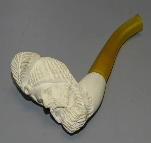 - PIPE ECUME DE MER TETE DE SULTAN HOMME AU TURBAN MEERSCHAUM ? COLLECTION  D
