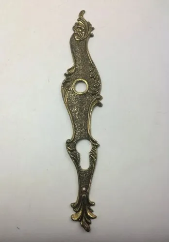 plaque de proprete en bronze laiton style rocaille