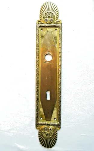 Plaques de propreté Napoléon III, bronze, style Empire à palmettes