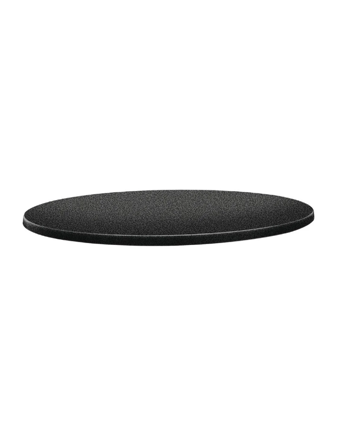 Plateau de table rond Topalit Classic Line 80cm anthracite