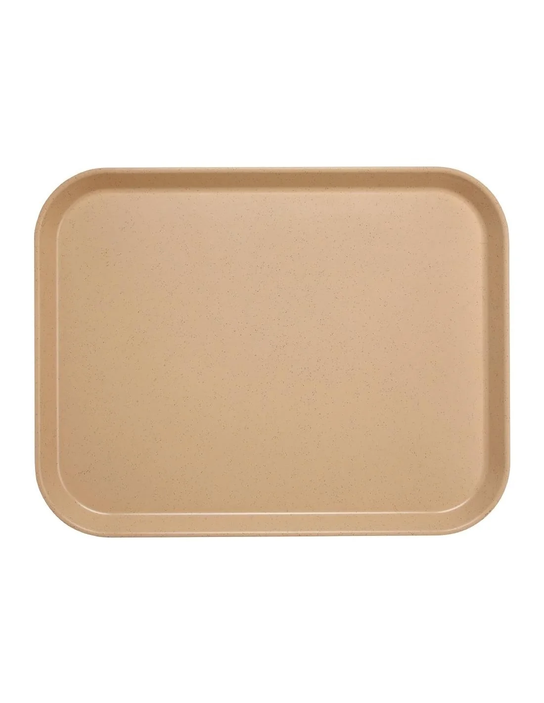 Plateau en polyester Versalite Cambro moka moucheté 45,7 cm