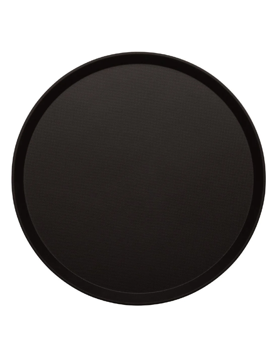 Plateau rond fibre de verre antidérapant Treadlite Cambro noir 40,5 cm