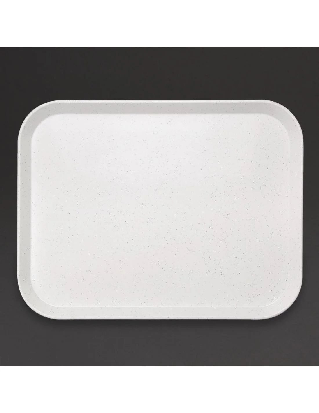 Plateau self-service en fibre de verre Olympia Kristallon gris clair 355 x 460mm